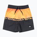 Quiksilver Everyday Straight Volley 12" fiery coral wordblock children's swim shorts
