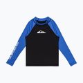 Quiksilver Everyday UPF50 black/nebulas blue children's swimming longsleeve