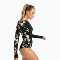 Women's swimming longsleeve ROXY Zip Lycra anthracite island escape 3