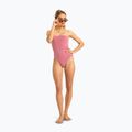 Women's one-piece swimsuit ROXY Solid Beach Classics Bandeau heather rose 3