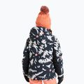 Children's snowboard jacket ROXY Free Jet true black/big flower 2