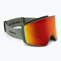 Men's snowboard goggles Quiksilver Storm MG dark ivy/clux ml red 2
