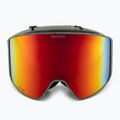 Men's snowboard goggles Quiksilver Storm MG dark ivy/clux ml red 3