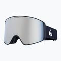 Men's snowboard goggles Quiksilver Storm MG black/ black clux ml silver
