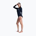 Women's one-piece swimsuit ROXY Essentials Front Zip anthracite 2