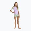 Children's swimming T-shirt ROXY Active RG Lycra XMGB oil green letter up 2