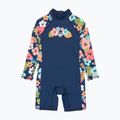 Children's overall UPF 50+ ROXY Morning Flower Springsuit mood indigo morning flowers