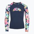 Longsleeve + bikini bottoms ROXY Morning Flower Lycra Set mood indigo morning flowers 3