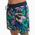 Men's swim shorts Quiksilver Surfsilk Scallop 18" dark navy interact floral 7