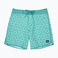 Men's swim shorts Quiksilver Surfsilk Scallop 18" aqua ocean mayhem