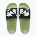 Women's slides ROXY Slippy IV oil green 4