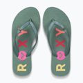 Women's flip-flops ROXY Sandy III oil green 4