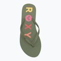 Women's flip-flops ROXY Sandy III oil green 5