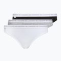 Women's briefs Lacoste 8F1338 3 pairs black/white/silver chine