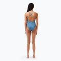 Lacoste women's one-piece swimsuit MF7264 mascarpone / sloe 0 / underground 5