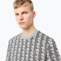 Lacoste men's t-shirt TH2831 silver chine/black 4