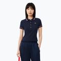 Women's polo shirt Lacoste Polo DF9599 navy blue/rill/grenadine