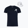 Men's T-shirt + cap Lacoste TH1044 navy blue/white