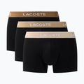 Men's boxers Lacoste 5H1297 3 pack black/sisal/viennese/cookie