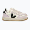 Women's shoes VEJA V-10 Prime Leather pure/black/parme 2
