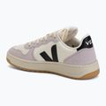 Women's shoes VEJA V-10 Prime Leather pure/black/parme 3
