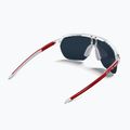 Julbo Frequency Spectron shiny translucent crystal/red/red flash sunglasses 2