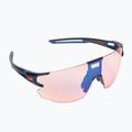 Julbo Aerospeed Reactiv Performance Hc dark blue/dark blue/orange cycling glasses J5023432