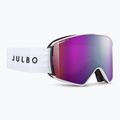 Ski goggles Julbo Launcher Reactiv High Contrast white/black/flash purple