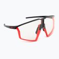 Julbo Edge Reactiv 0-3 mat black/mat fluo orange/clear sunglasses
