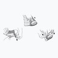 Sidas Walk 1/2 Traction shoe overlays black CTRWALKHALF16 6