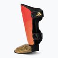 Shin and foot guards adidas Pro red/gold 3