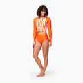 Women's Picture Pearling 50+ L/S lines orange swimming longsleeve 5