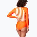 Women's Picture Pearling 50+ L/S lines orange swimming longsleeve 7