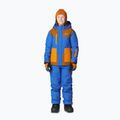 Picture Olyver deep marine / choco children's ski jacket . honey 2