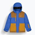 Picture Olyver deep marine / choco children's ski jacket . honey 7