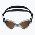 Aquasphere Kayenne transparent/silver/brown polarised swimming goggles EP2960098LP 2