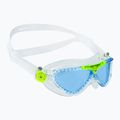 Aquasphere Vista transparent/bright green/blue children's swim mask MS5080031LB