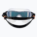 Aquasphere Vista Pro dark gray/black/mirror orange titanium swim mask MS5041201LMO 5