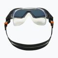 Aquasphere Vista Pro dark gray/black/mirror orange titanium swim mask MS5041201LMO 9
