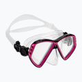 Aqualung Cub transparent/pink junior diving mask MS5530002