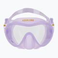 Aqualung Nabul snorkelling set mask + snorkel + fins translucid purple 3