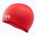 TYR Wrinkle Free swimming cap red