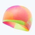 Children's swim cap TYR Tiedye Silicone Multicolor Jr yellow/pink/orange 3