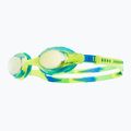 TYR Swimple Tie Dye Mirrored gold/green/blue children's swimming goggles
