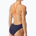 Women's one-piece swimsuit TYR Hexa Cutoutfit navy/orange 2