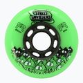 Roller skate wheels FR Skates Street Invaders Wheels 80mm/84A X4 green/black