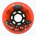 Roller skate wheels FR Skates Street Invaders Wheels 80mm/84A X4 orange/black
