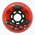 Roller skate wheels FR Skates Street Invaders Wheels 80mm/84A X4 red/black