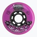 Roller skate wheels FR Skates Street Invaders Wheels 80mm/84A X4 pink/black