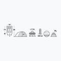 High Peak Nevada grey 10196 2-person camping tent 10